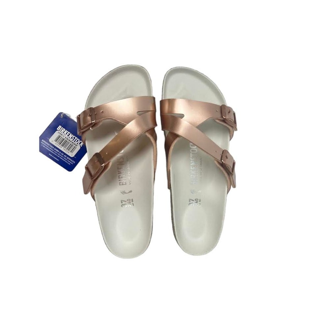 NWT! Birkenstock Yao Copper Birko-Flor 37 (US Women's 6-6.5) Narrow‎